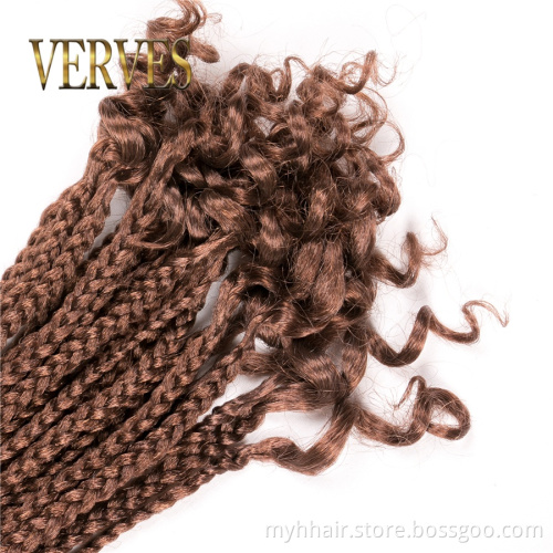 Box Braids Hair Synthetic 14 inch and 18 inch Crochet Hair Extensions 24 Strands/pack Ombre Braiding Hair Braids twist
